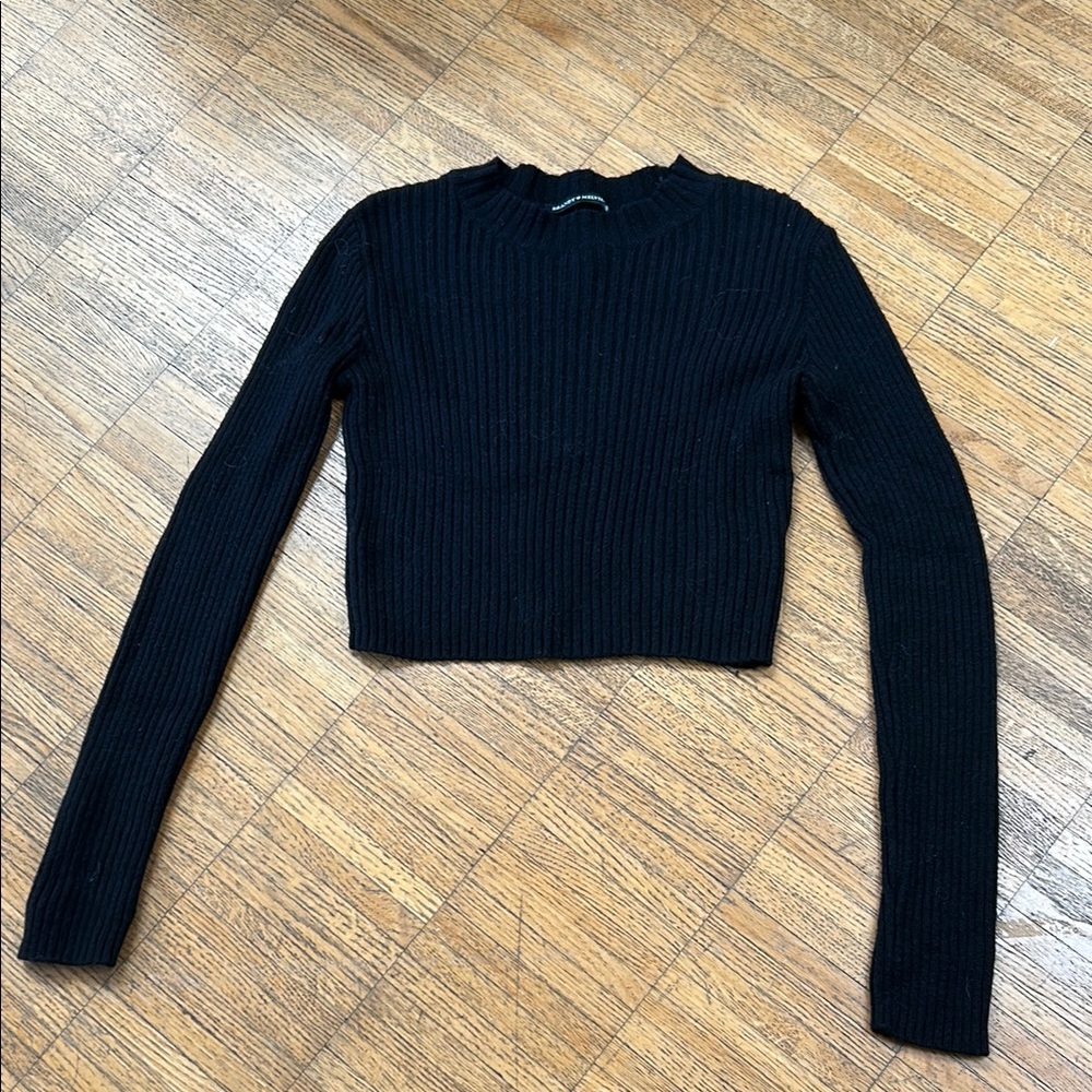Brandy Melville Black Ribbed Women's Sweater
